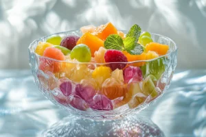 What is usually in a fruit cup?