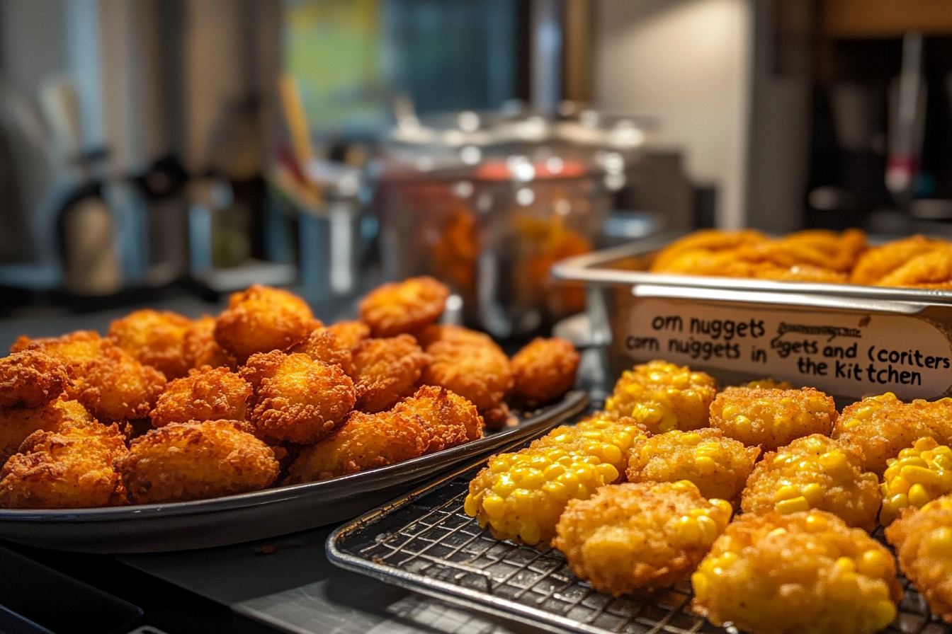 What's the difference between corn fritters and corn nuggets?