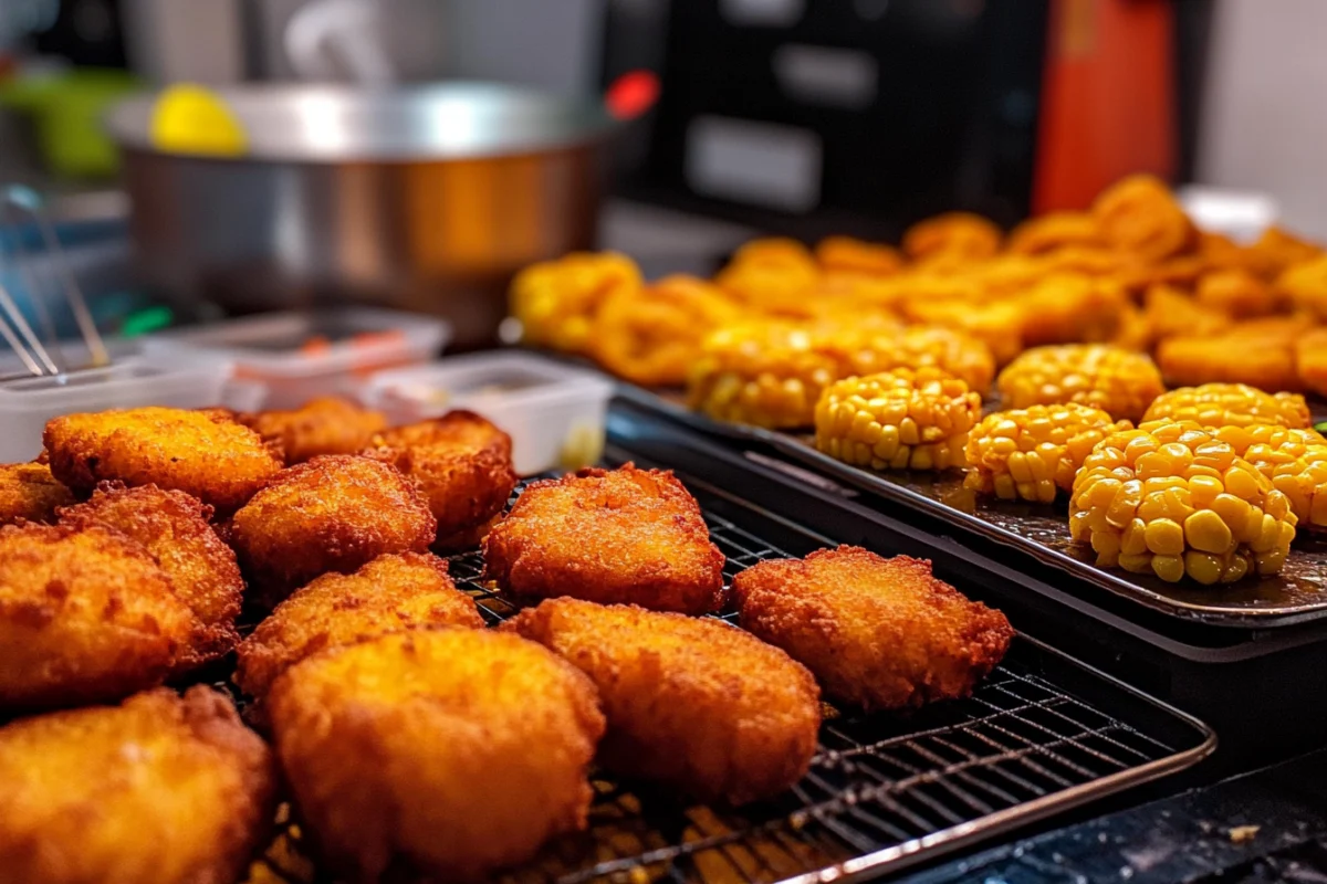 What's the difference between corn fritters and corn nuggets?