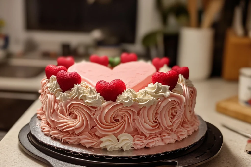Are heart-shaped cakes trending?