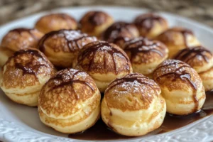 What are mini pancakes made of?