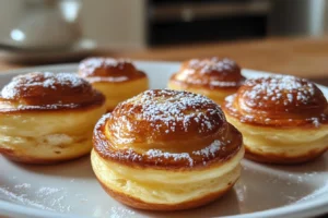 What are mini pancakes made of?