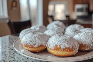 What are powdered donuts made of?