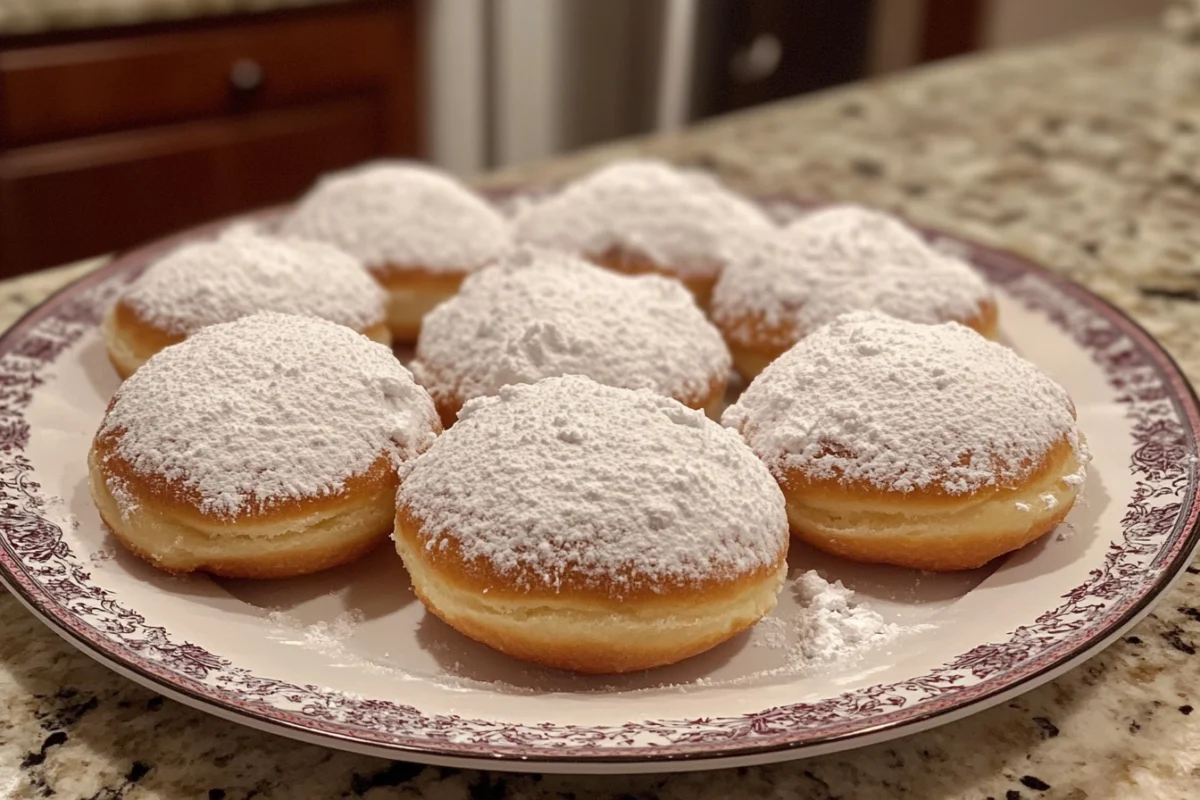 What are powdered donuts made of?