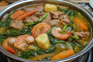 How to cook sinigang step by step brainly?