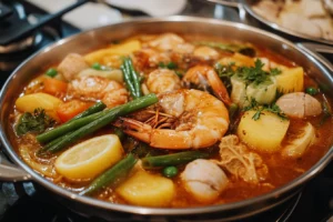 How to cook sinigang step by step brainly?