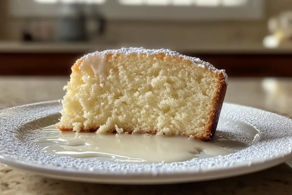 Is milk or water better for pound cake?