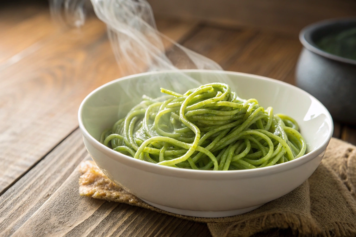 How do you reheat green spaghetti