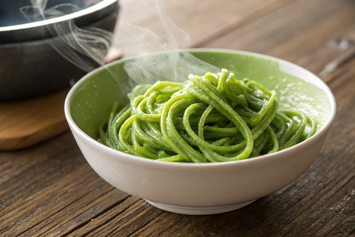 How do you reheat green spaghetti