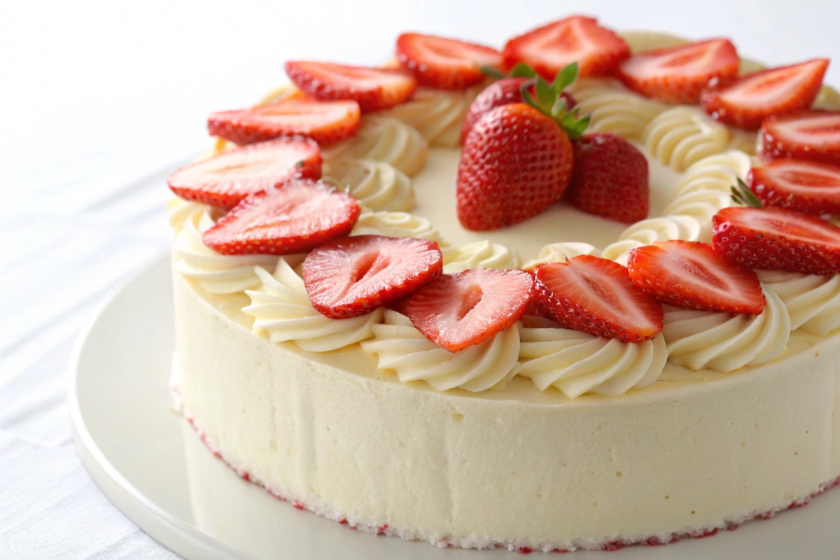 How to decorate a cake with strawberries easy?