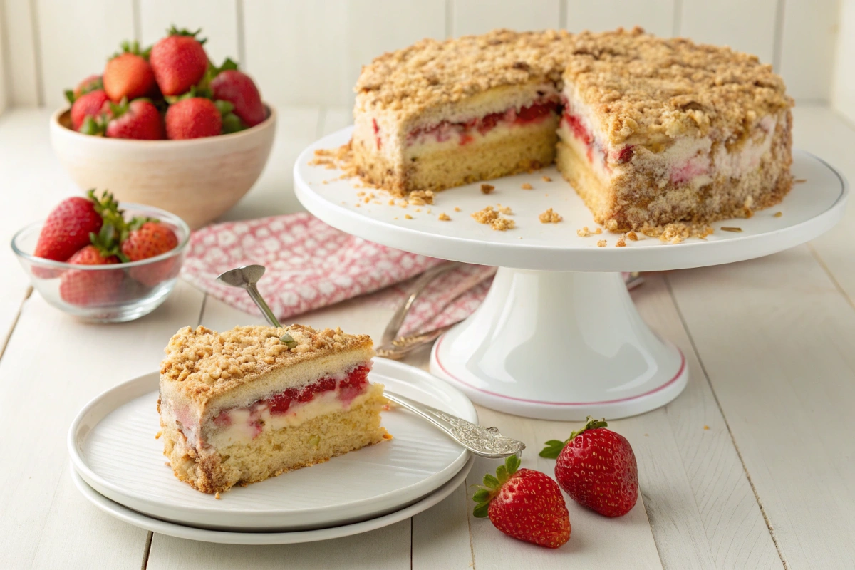 Strawberry Crunch Cake