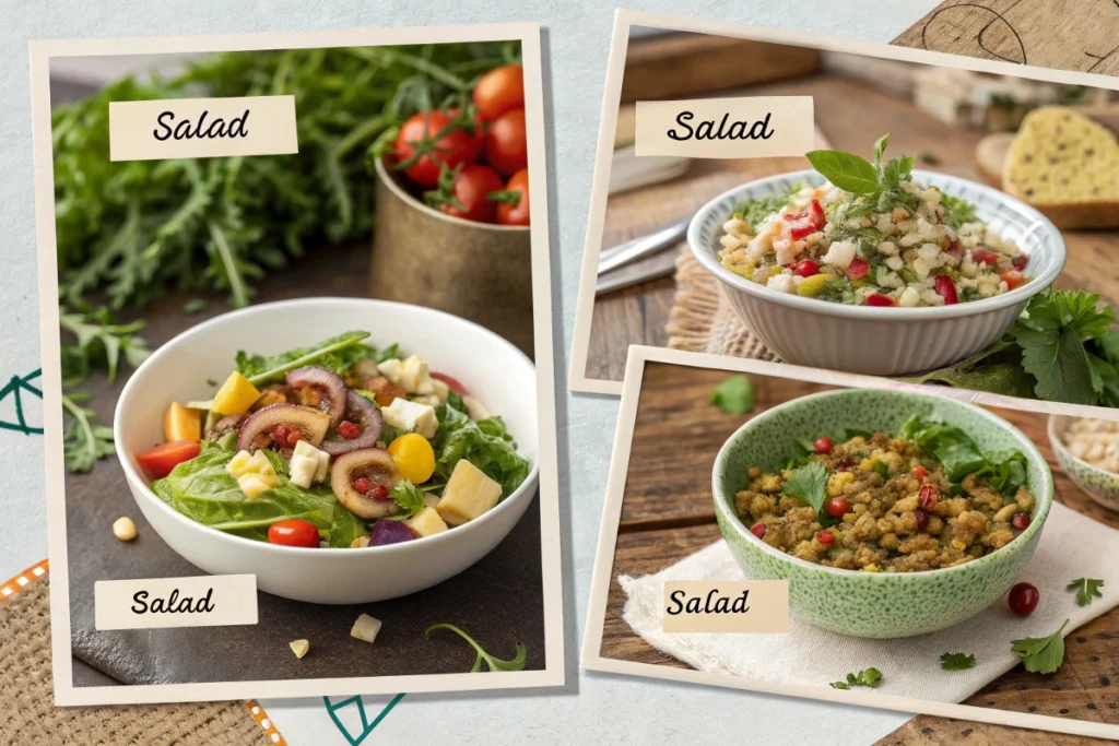 What are the 5 types of salads