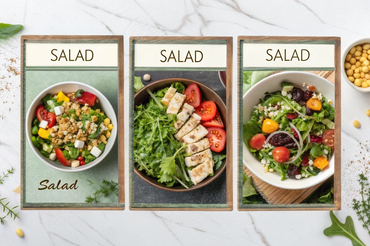 What are the 5 types of salads