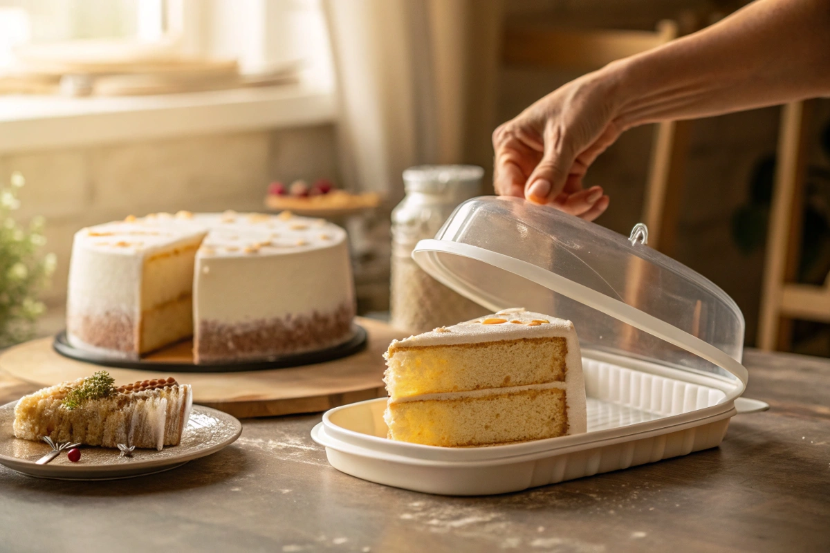 What is the best way to store a cake?