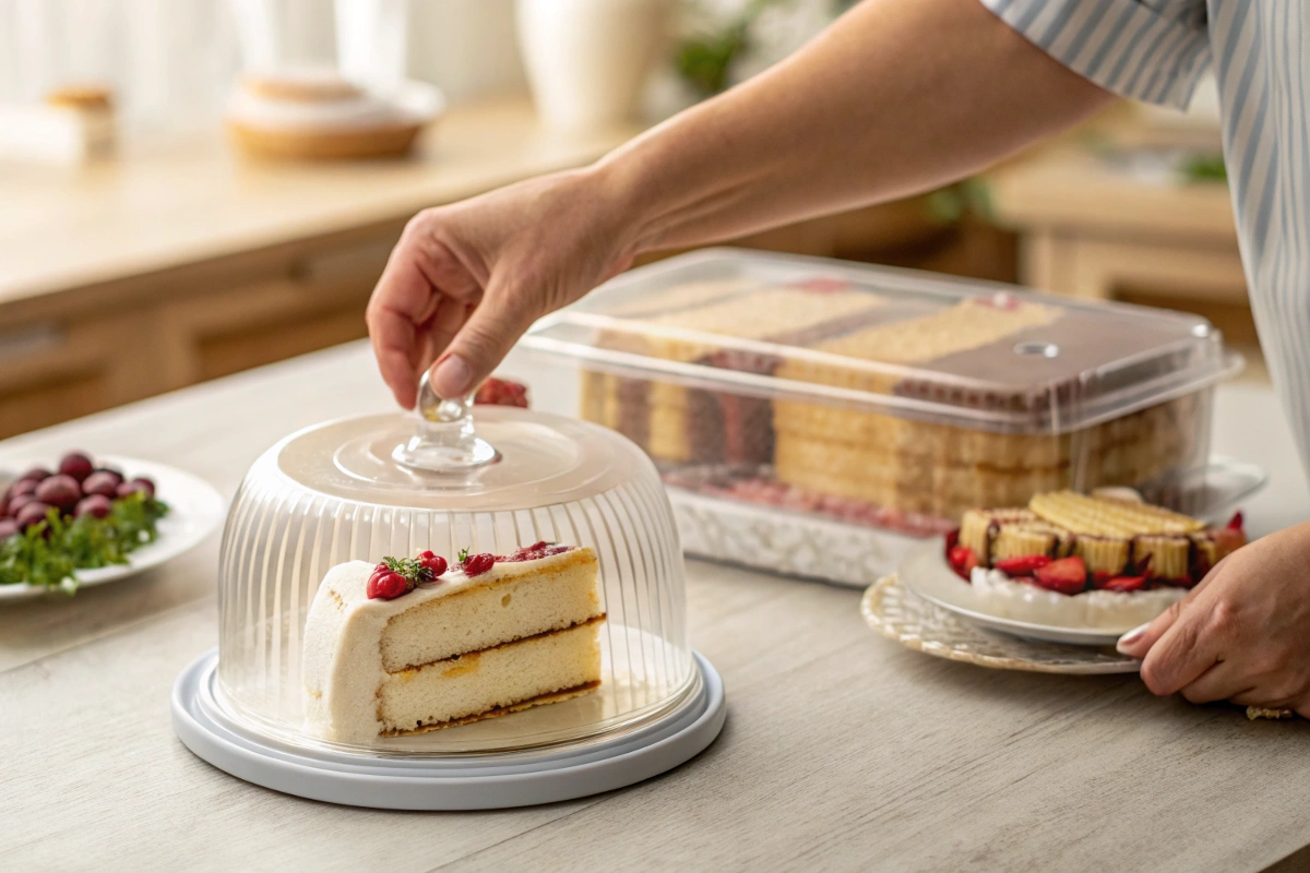 What is the best way to store a cake?