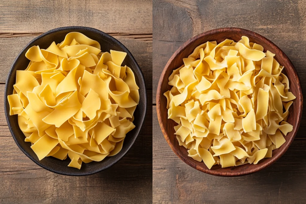 What's the difference between pappardelle and egg noodles