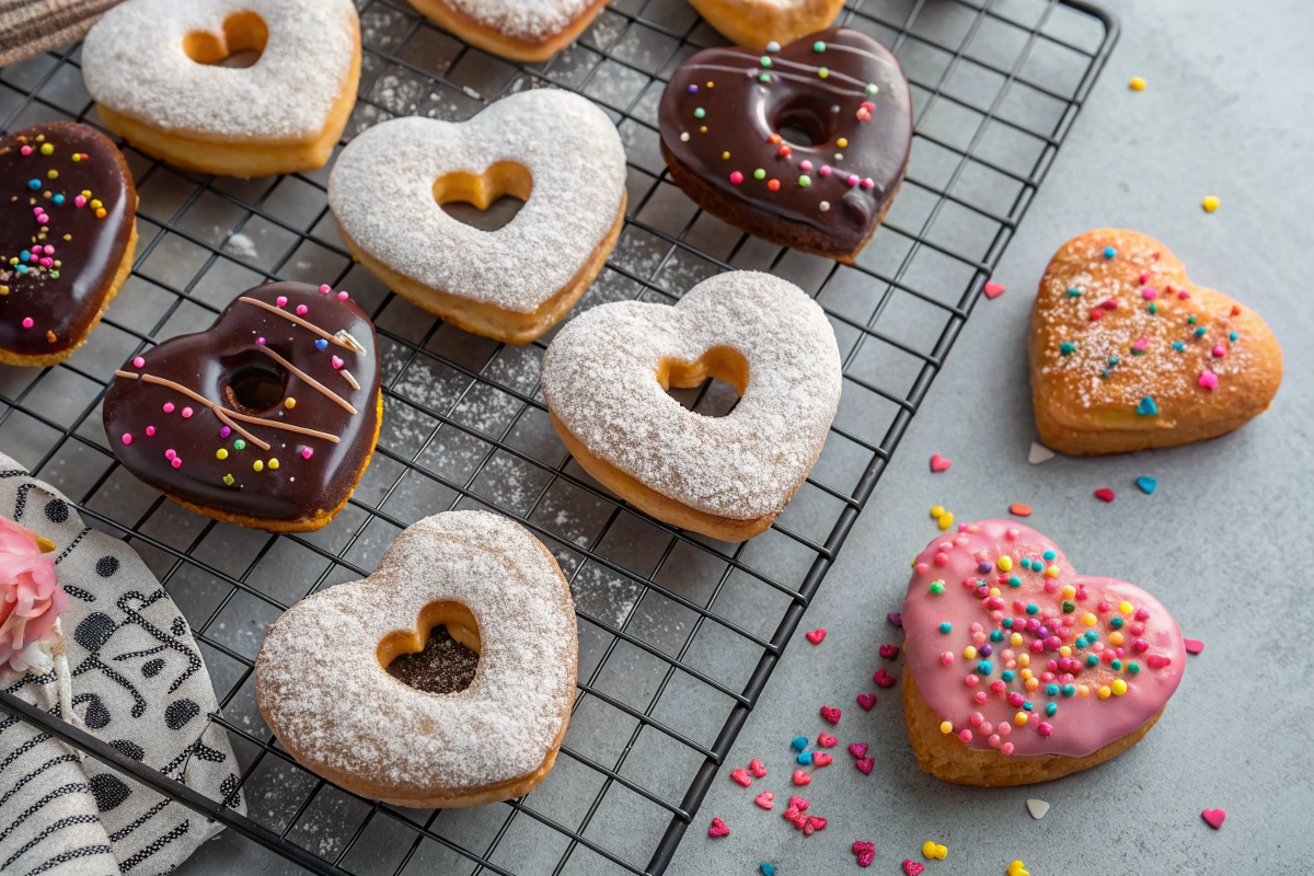 Heart-Shaped Sugar Donuts