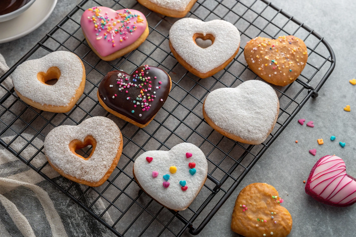 Heart-Shaped Sugar Donuts