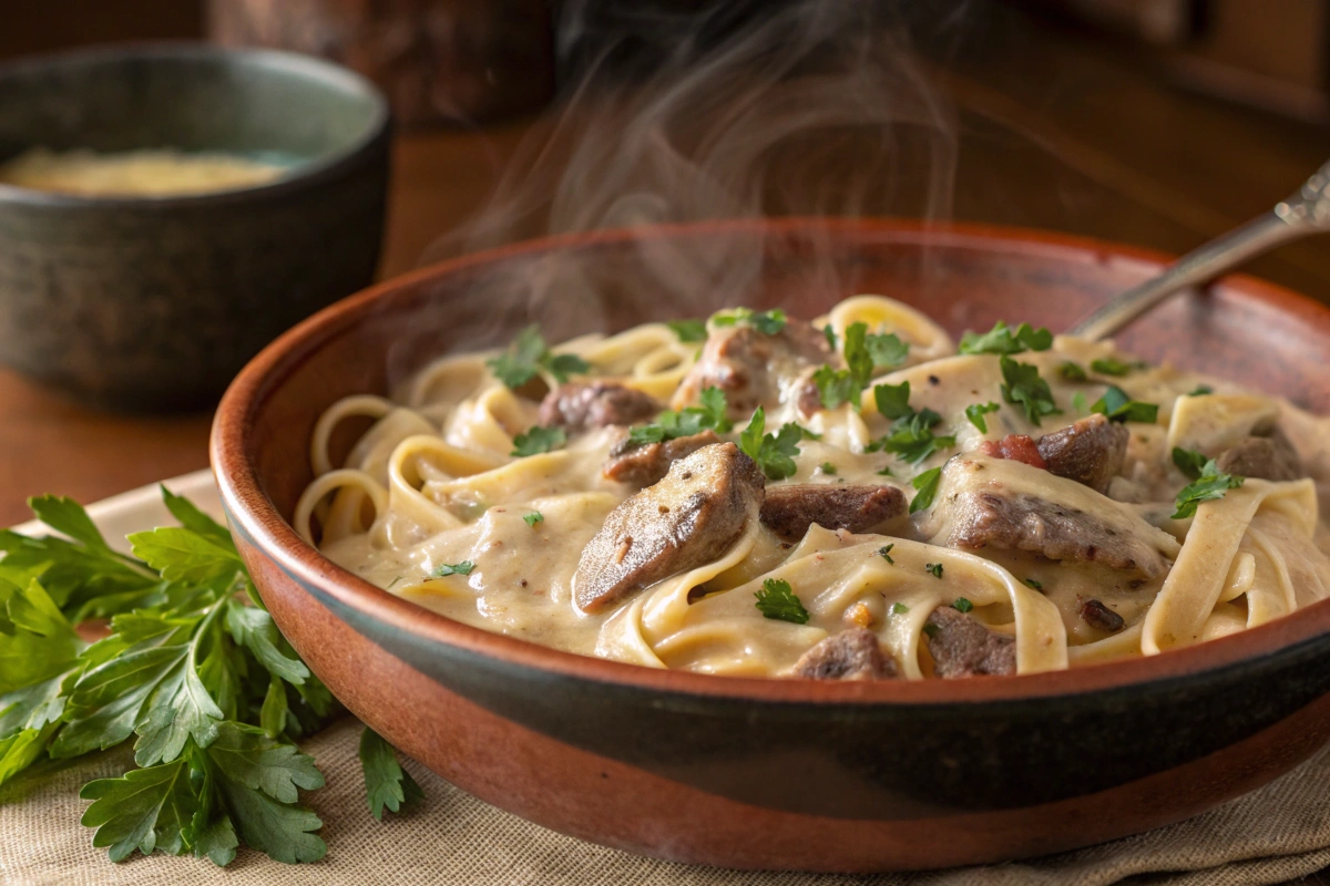 Creamy Cajun Steak Alfredo 