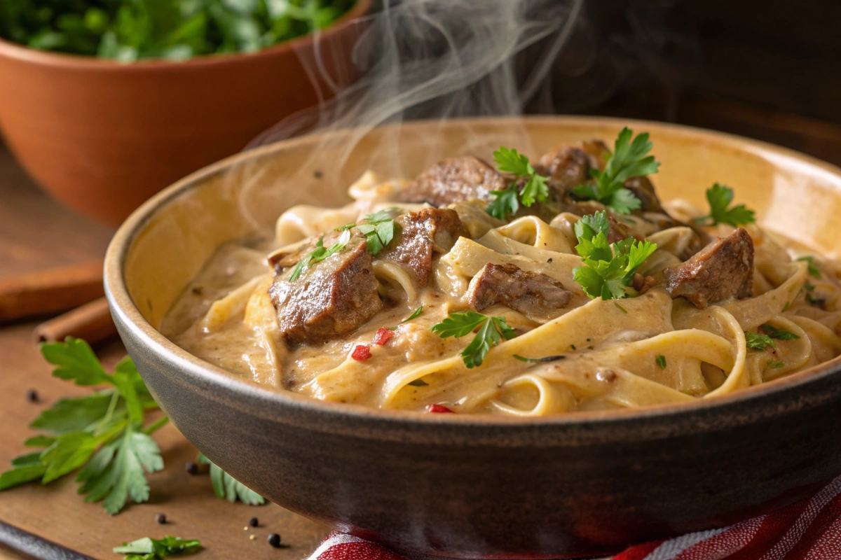 Creamy Cajun Steak Alfredo 